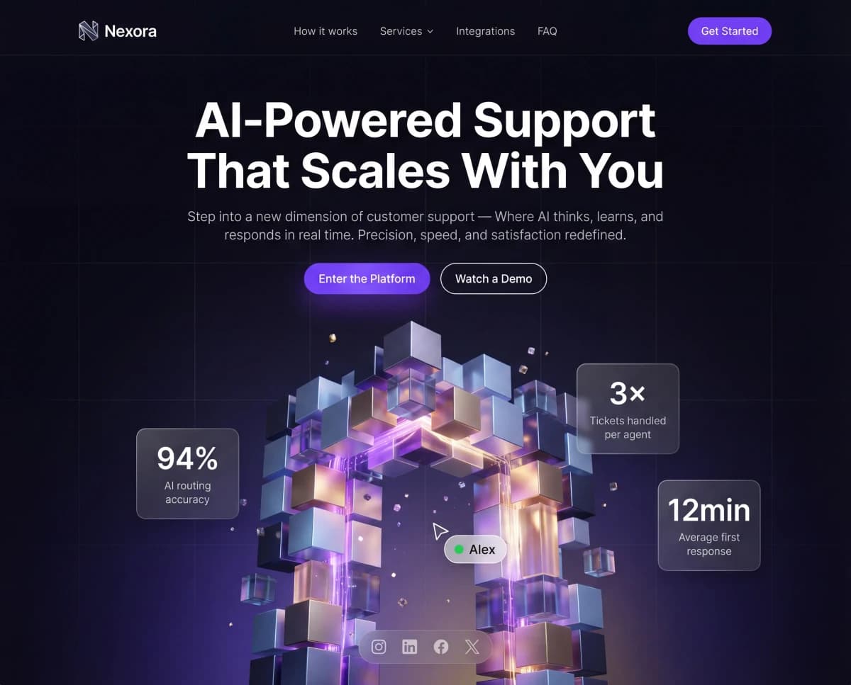 Nexora helpdesk platform